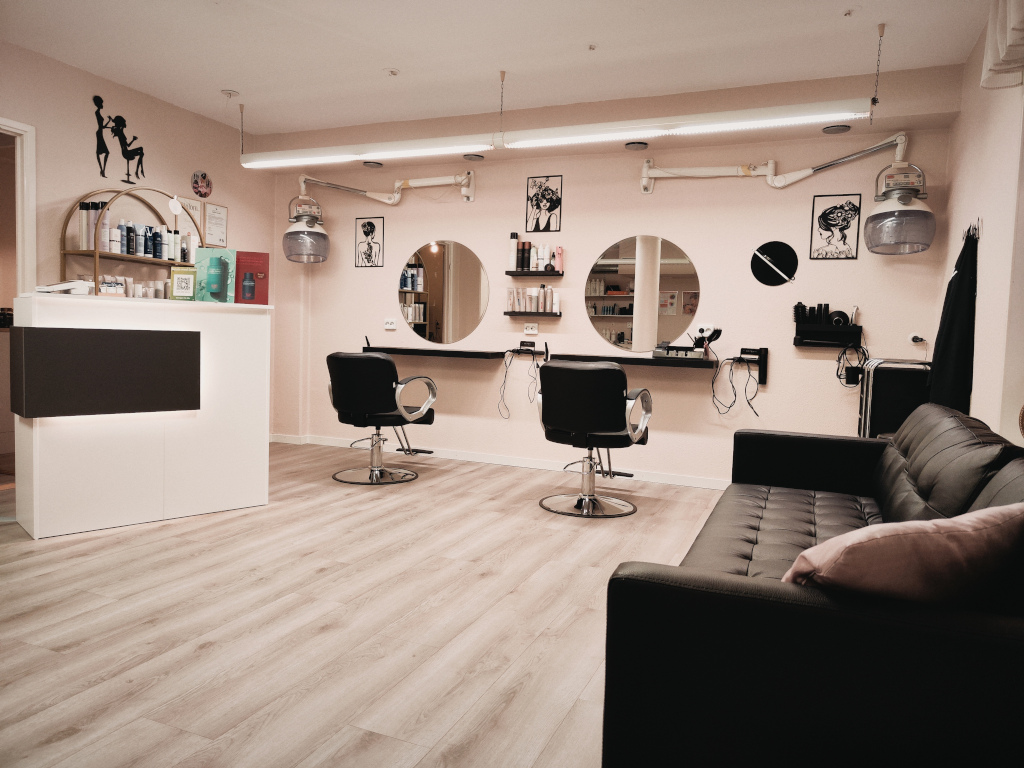 Bild på salongsinredning